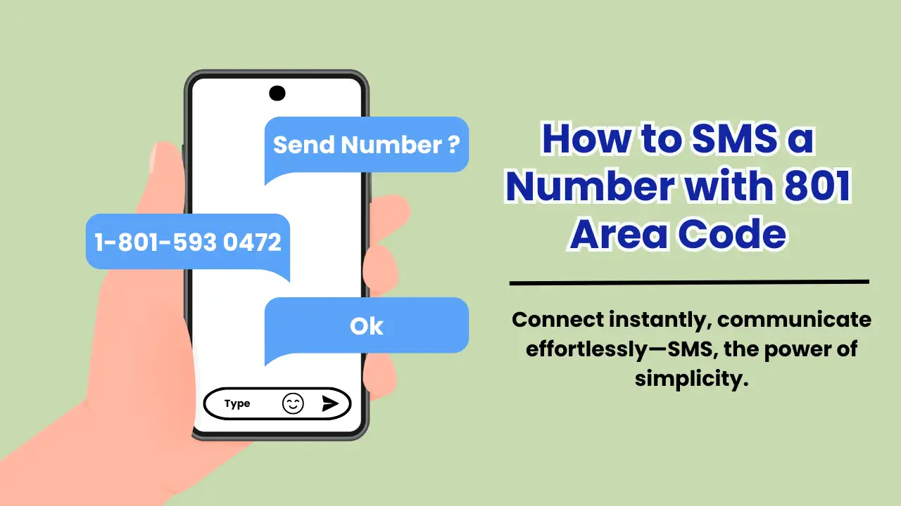 How to SMS a Number with 801 Area Code