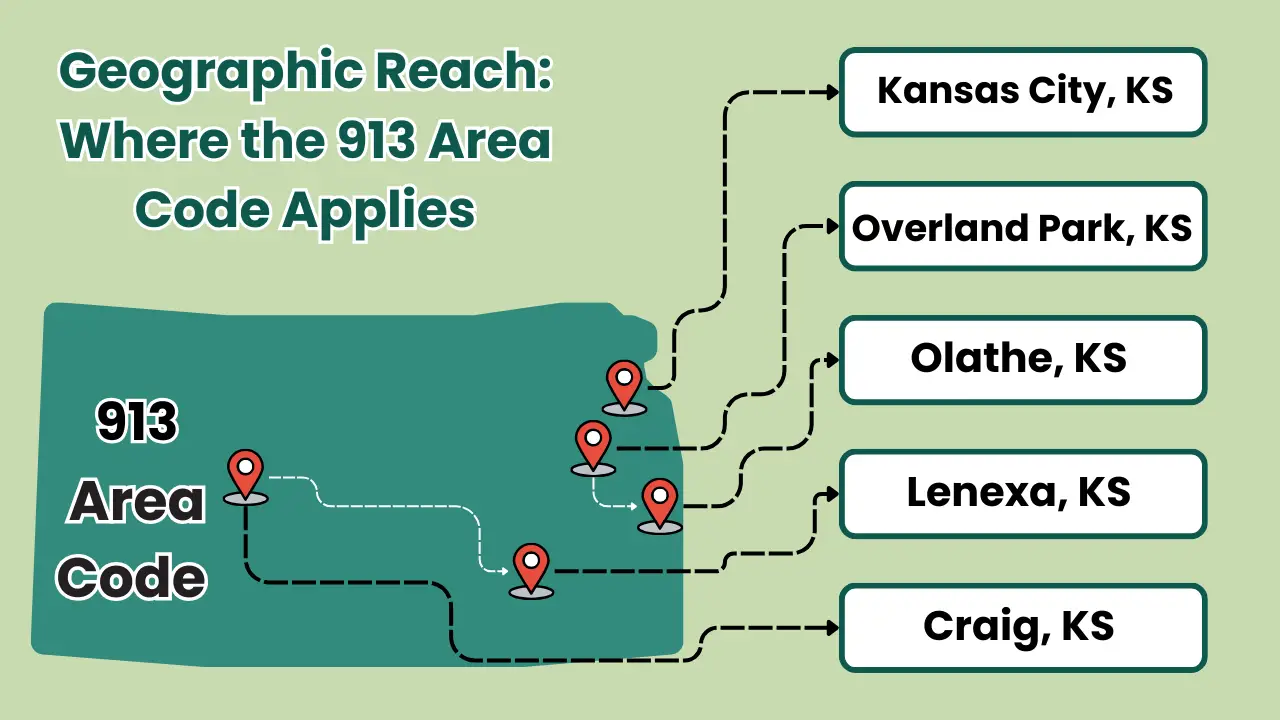 Geographic Reach: Where the 913 Area Code Applies