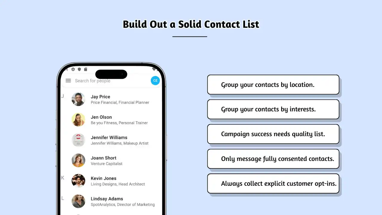 Build Out a Solid Contact List