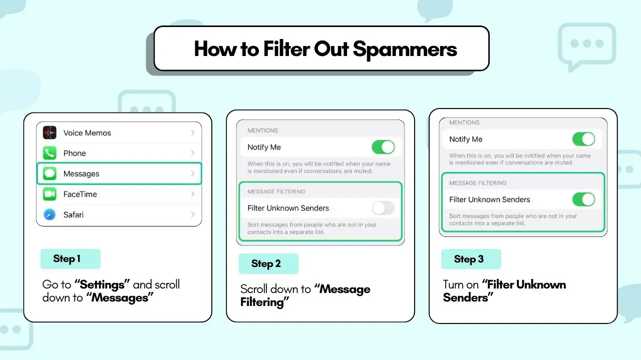 How to Filter Out Spammers