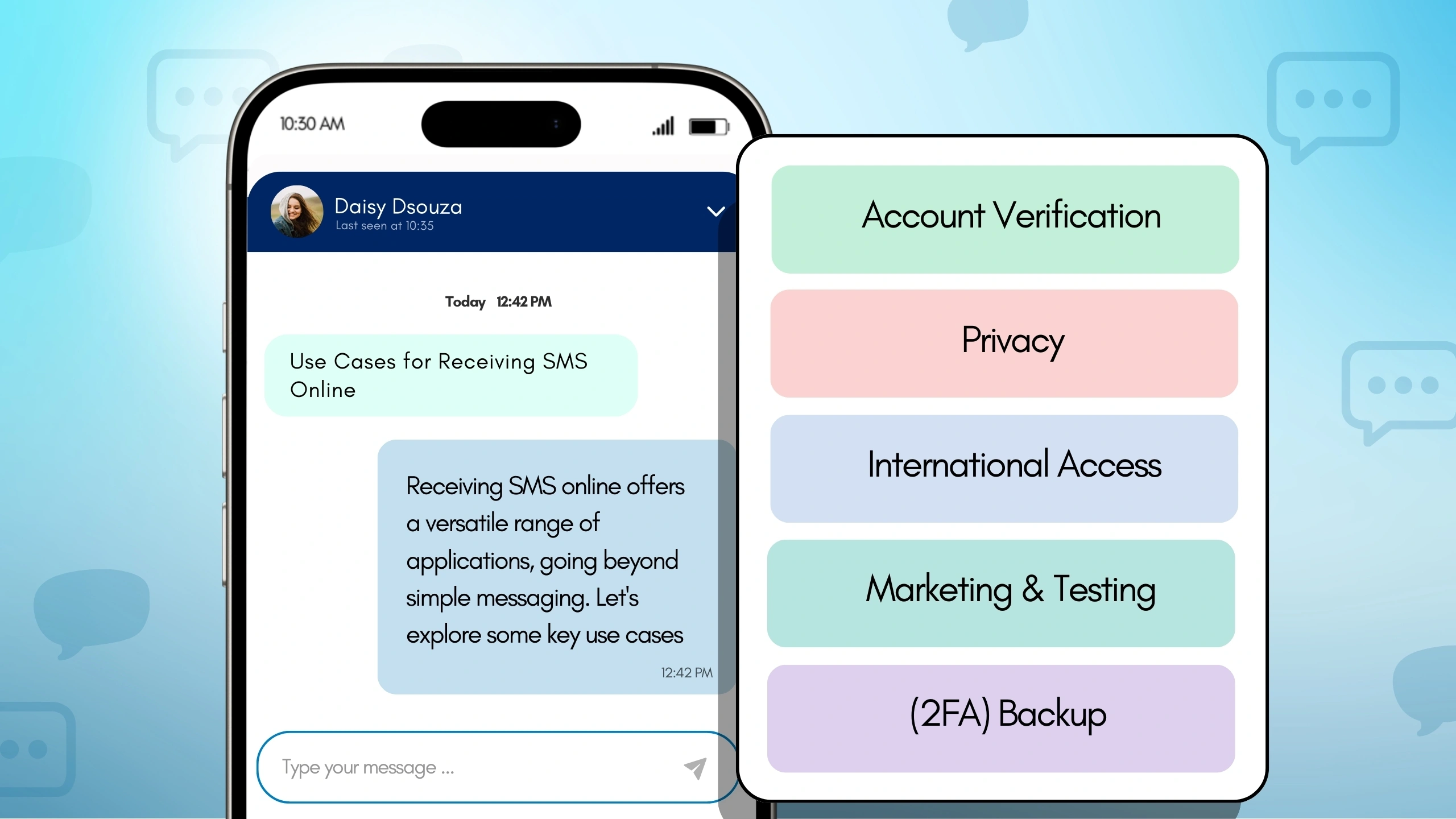 Use Cases for Receiving SMS Online