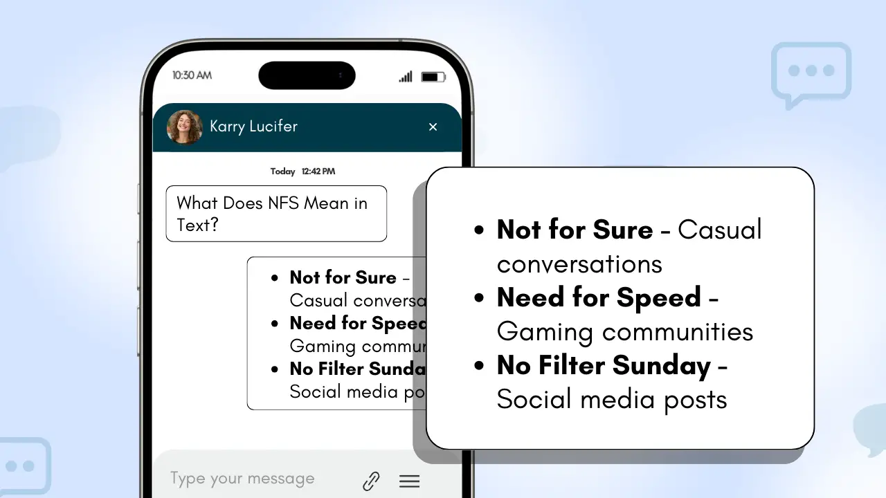 What Does NFS Mean in Text