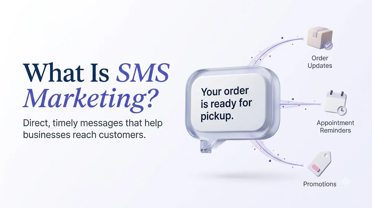 SMS marketing examples: order updates, appointment reminders and promotions