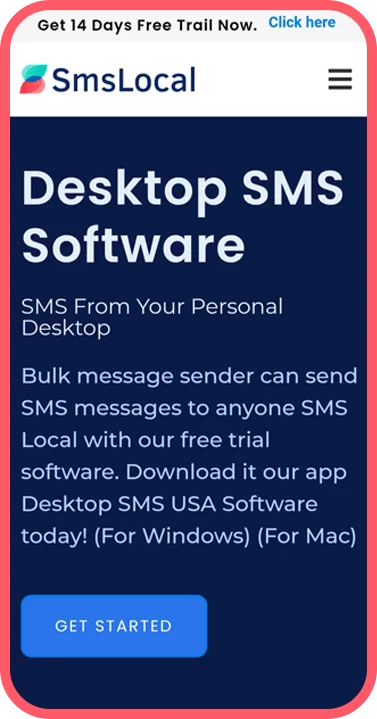 Desktop sms software