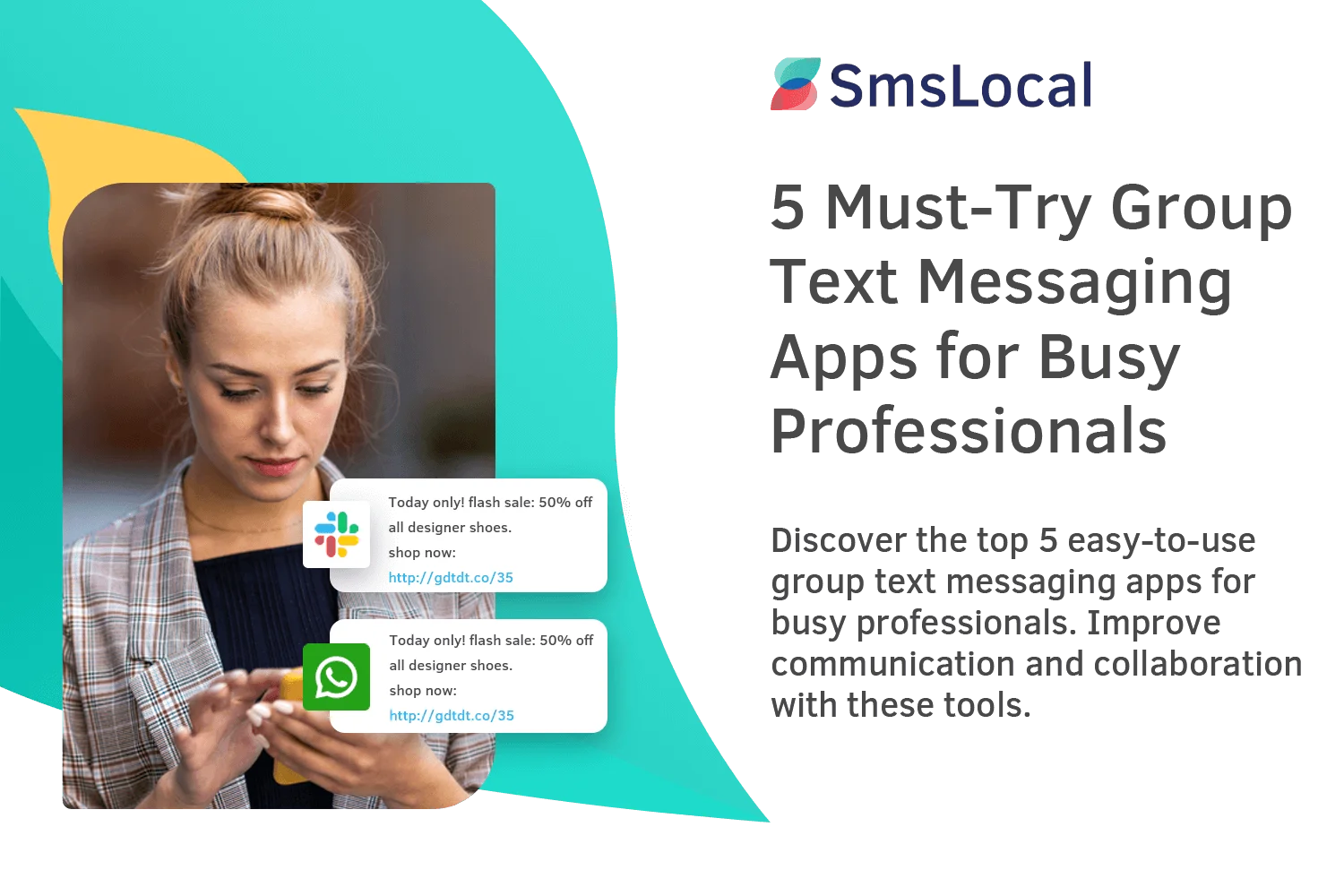 Group text messaging apps