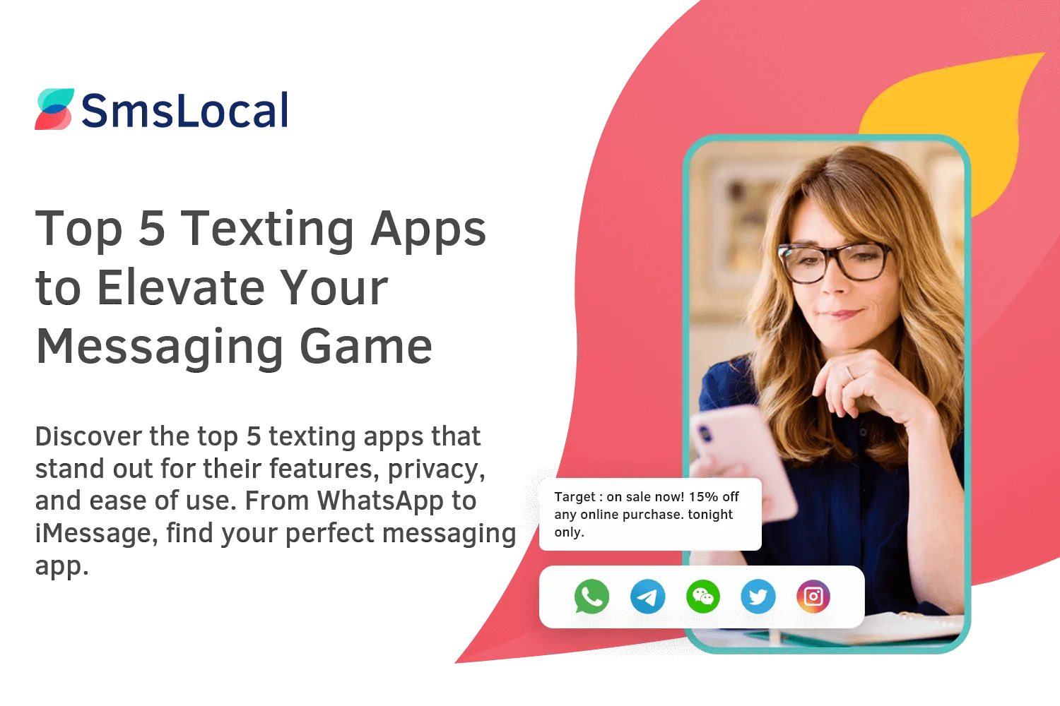 Powerful two ways sms texting app messaging