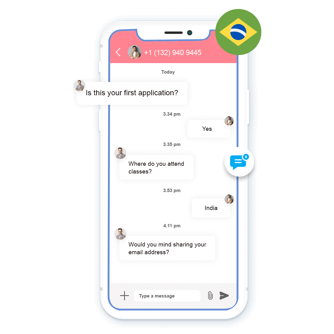 send sms to brazil