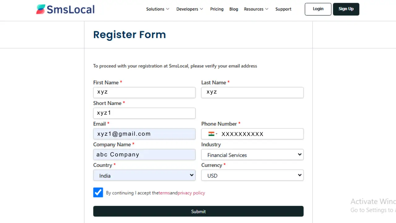 Fill Out the Registration Form: