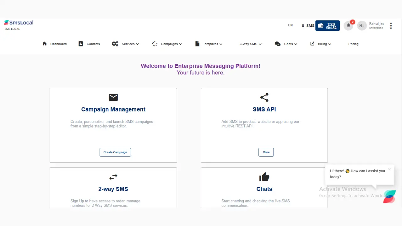 Step 2: Navigate to the Dashboard