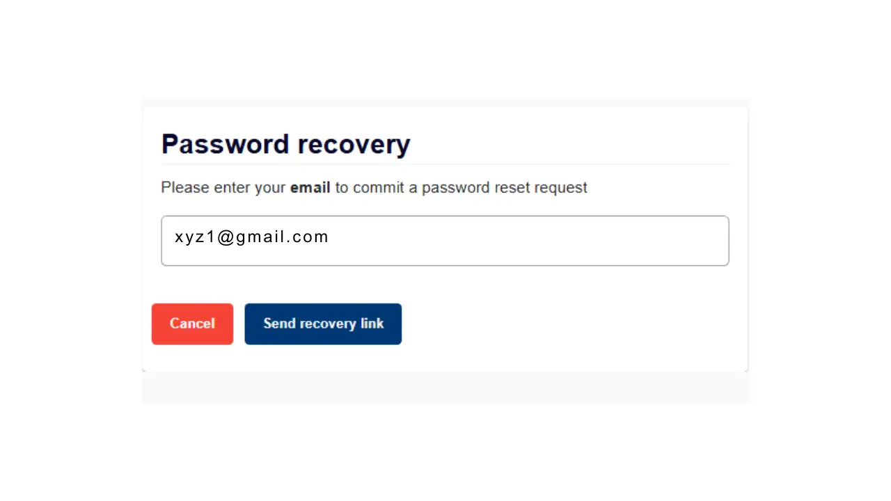 Open the Email and Click the Reset Link