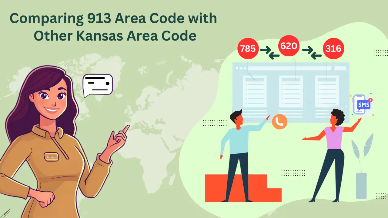Comparing the 913 Area Code with Other Kansas Area Codes 