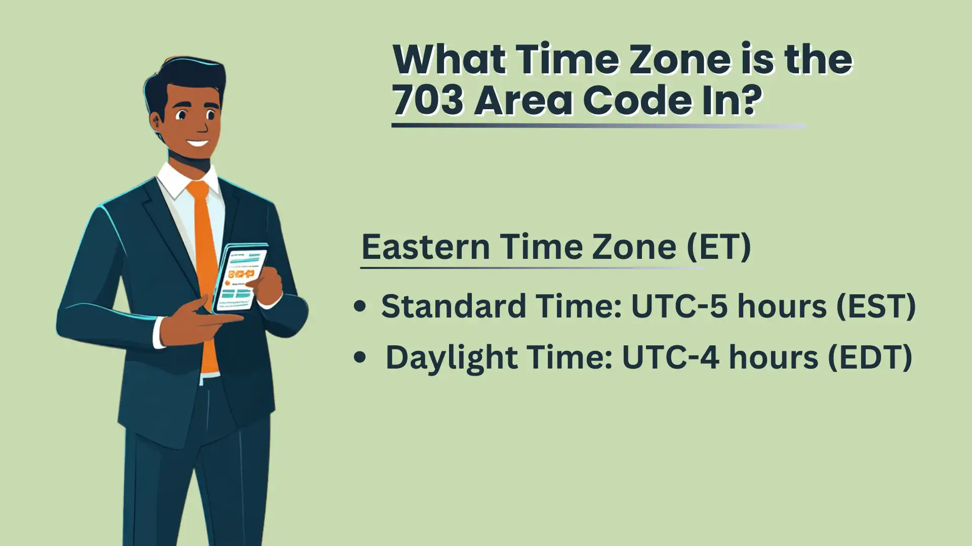 What Time Zone is the 703 Area Code In