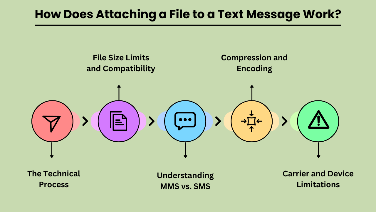 How Does Attaching a File to a Text Message Work