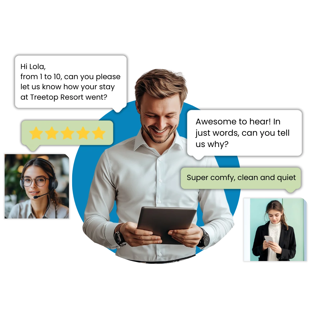 Powerful two ways sms messaging.