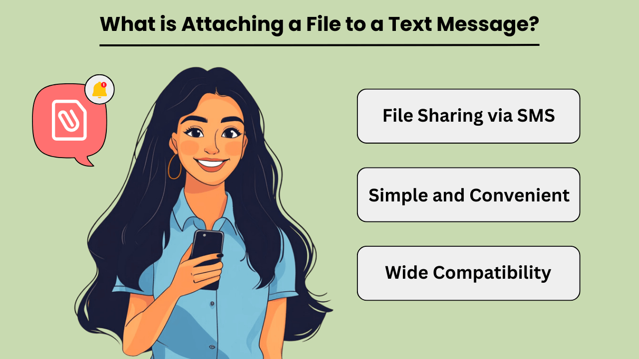 What is Attaching a File to a Text Message
