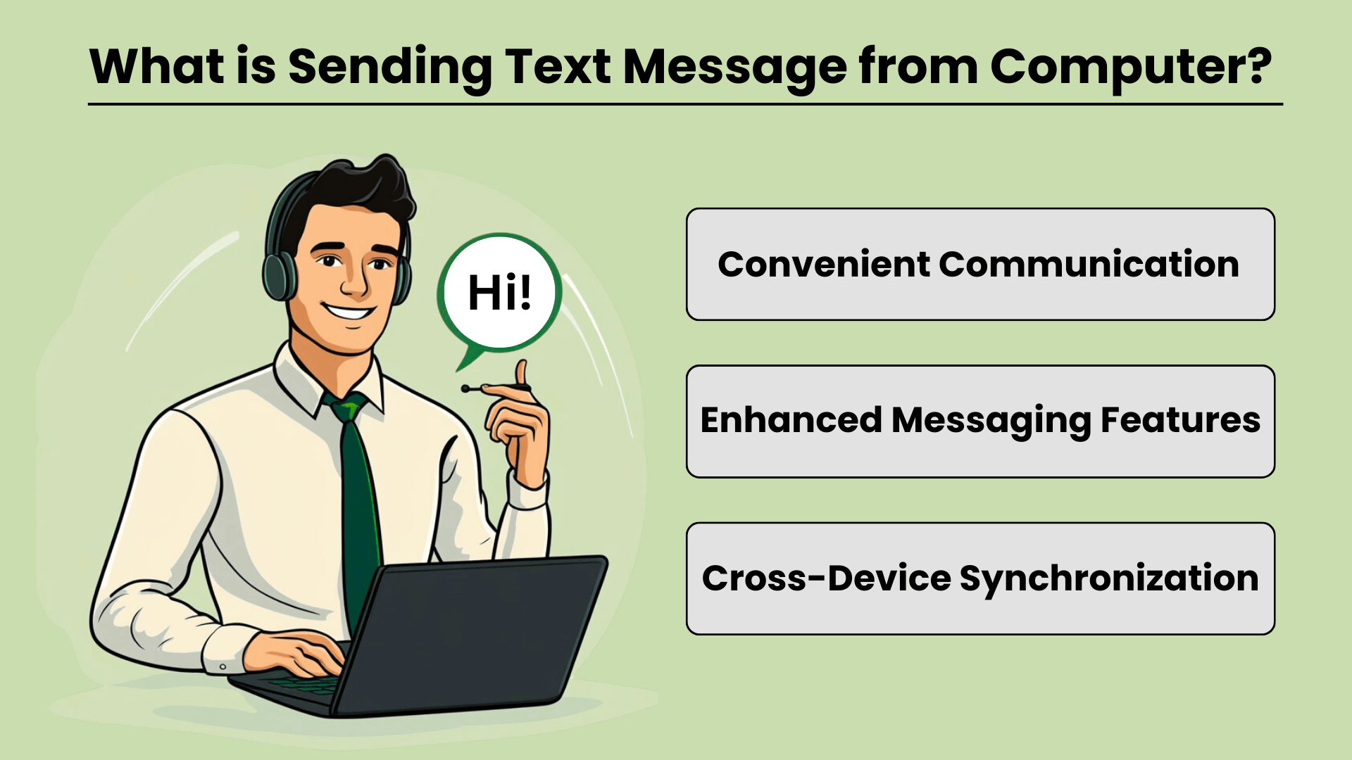 What is Sending Text Message from Computer