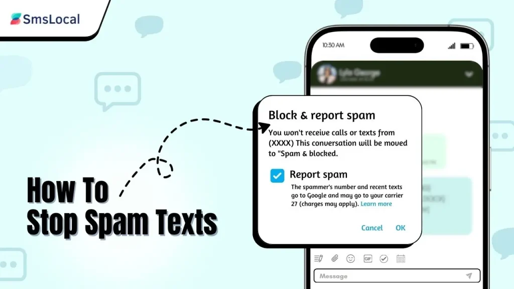 how to stop spam texts