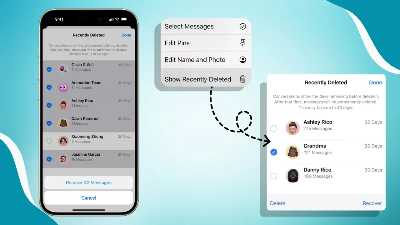 Recovering Messages from Built-In Features