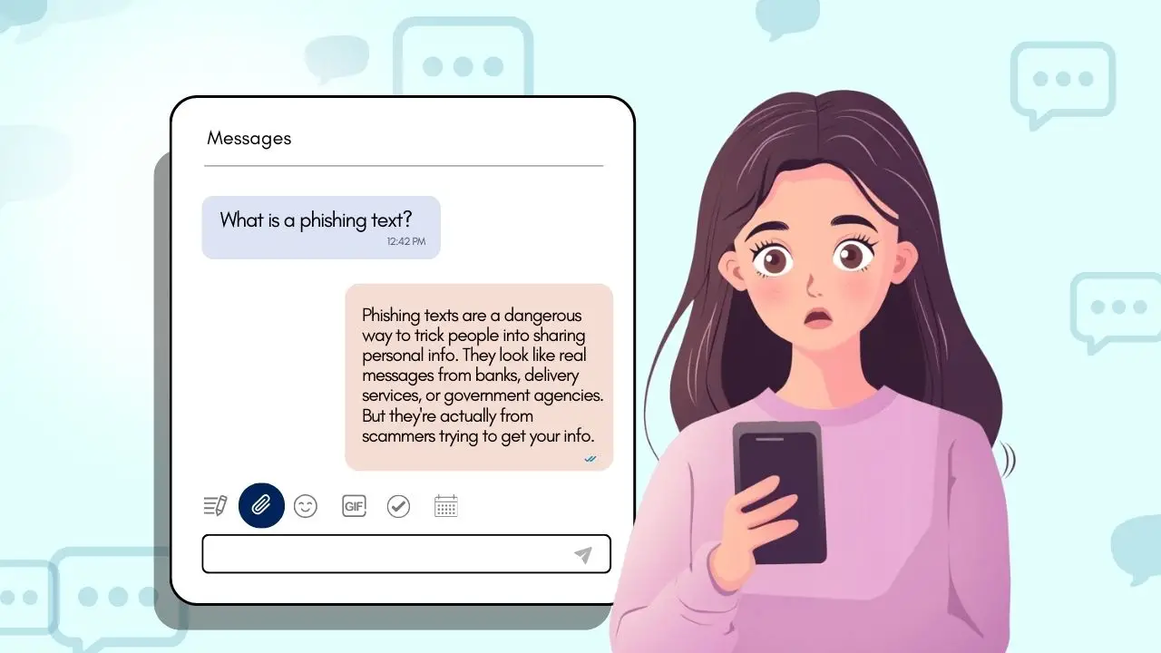 What is a phishing text