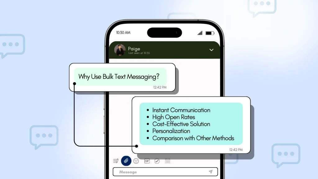Why use bulk text messaging