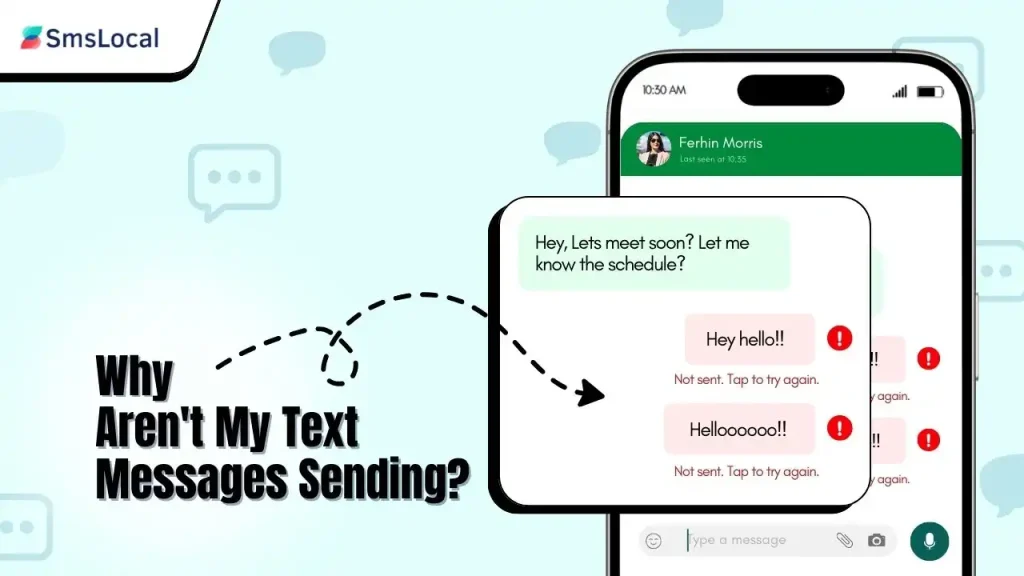 text messages not sending
