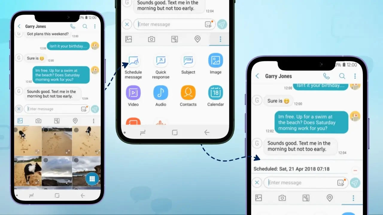 How to Schedule a Text with Samsung Devices