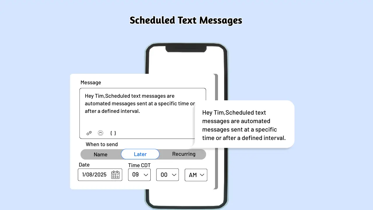 Scheduled Text Messages