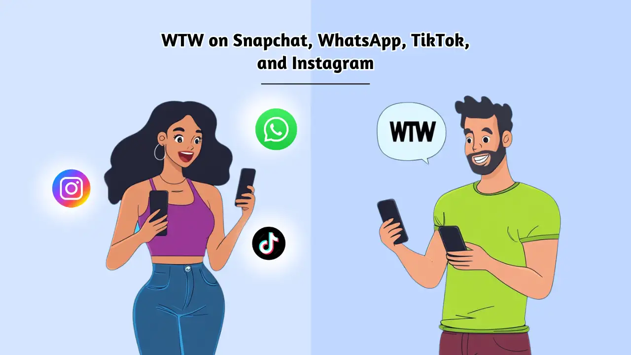 WTW on Snapchat, WhatsApp, TikTok, and Instagram