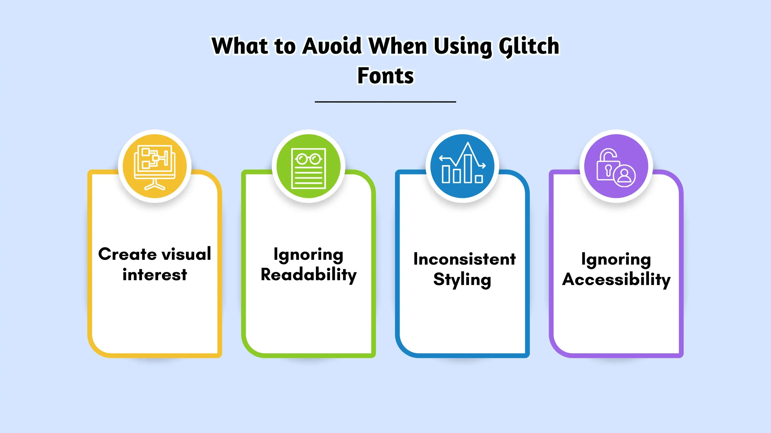 What to Avoid When Using Glitch Fonts