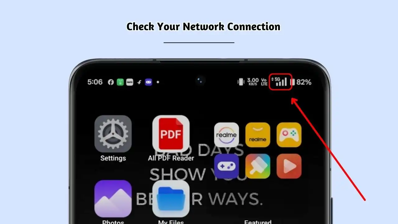 Check Your Network Connection